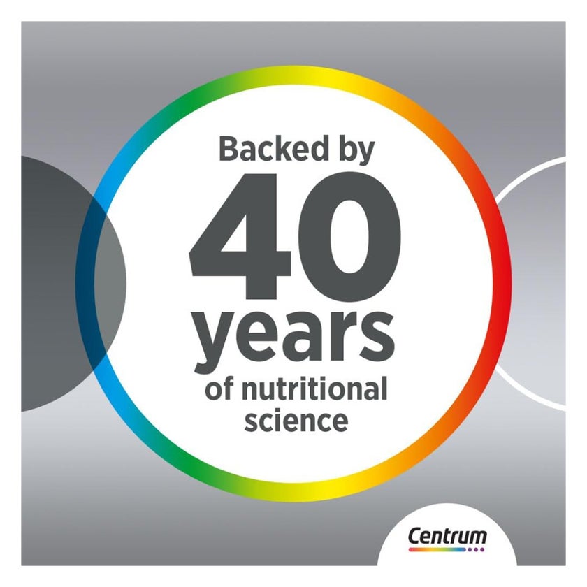 Centrum Silver 50+ Adult Multivitamin Tablets, Pack of 100's