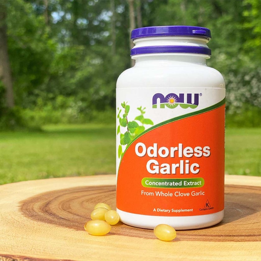 Now Odorless Garlic Softgels For Heart & Immune Support, Pack of 100's