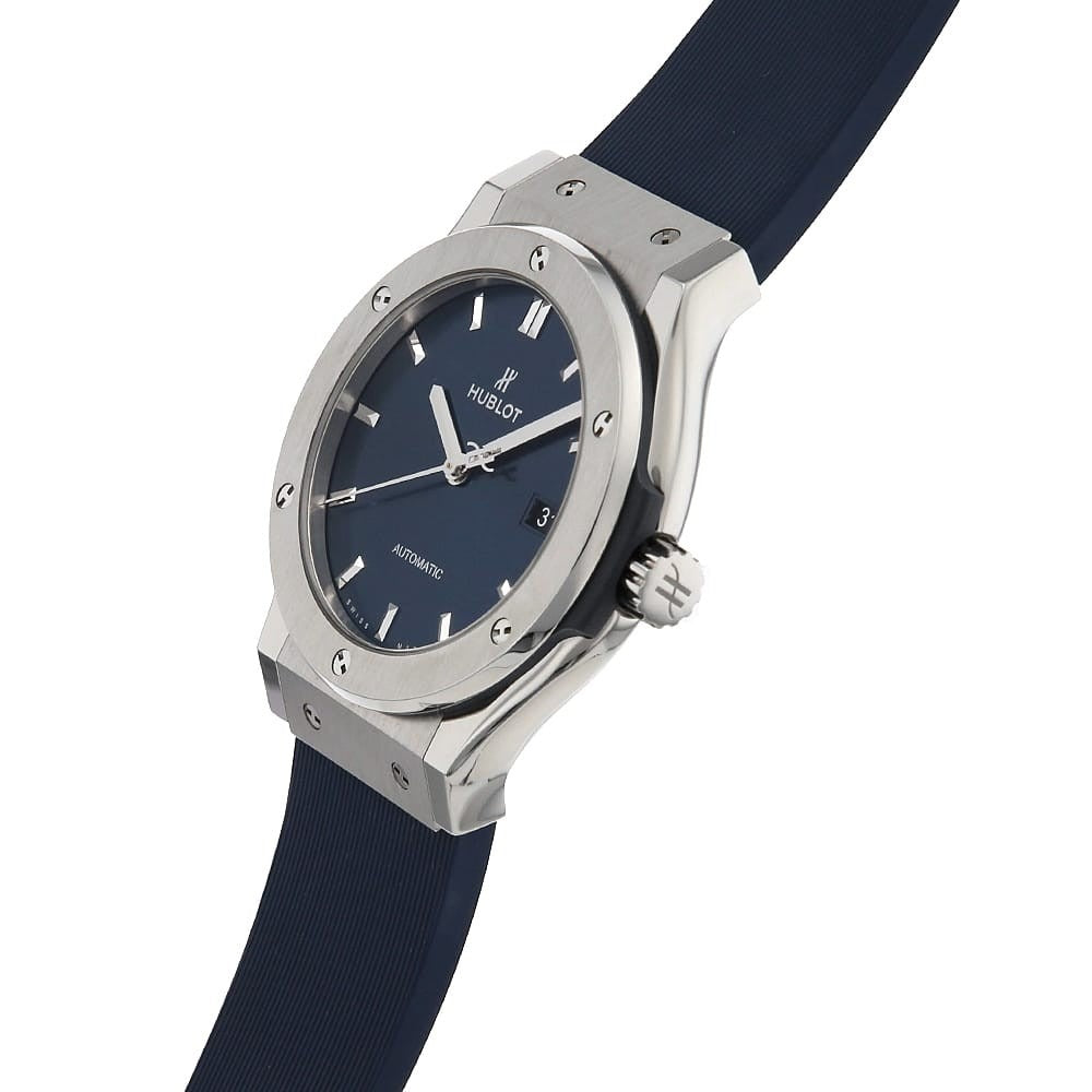 Men’s Luxury Hublot-Inspired Replica Watch with Box – Stainless Steel Case & Rubber Strap