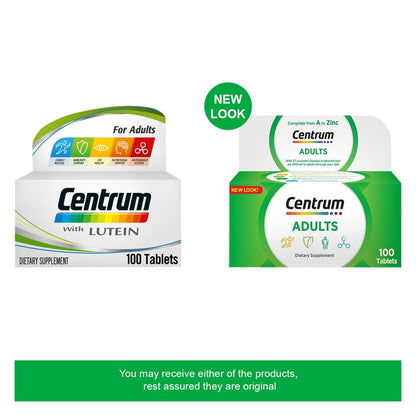 Centrum Adult Multivitamin Tablets, Pack of 100's