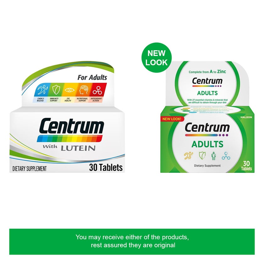 Centrum Adult Multivitamin Supplement Tablets, Pack of 30's