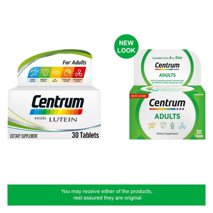Centrum Adult Multivitamin Supplement Tablets, Pack of 30's
