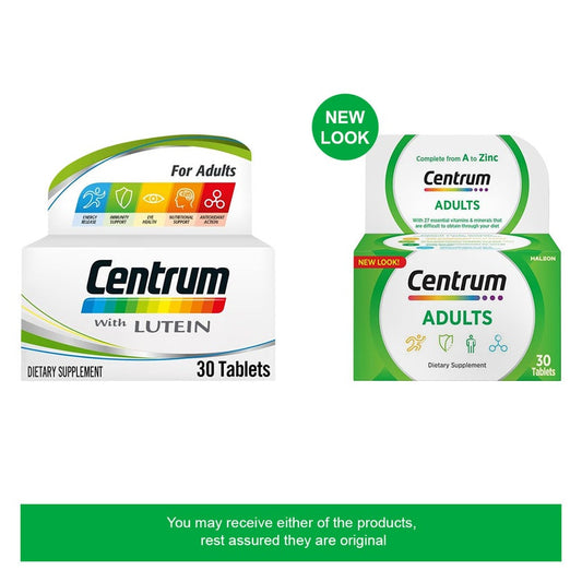 Centrum Adult Multivitamin Supplement Tablets, Pack of 30's