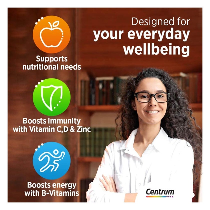 Centrum Adult Multivitamin Supplement Tablets, Pack of 30's