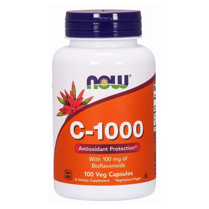 Now C-1000 Vitamin C Veg Capsules, Pack of 100's