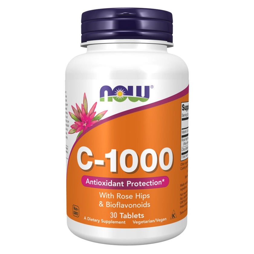 Now C-1000 Vitamin C With Rose Hips Tablets, Pack of 30's