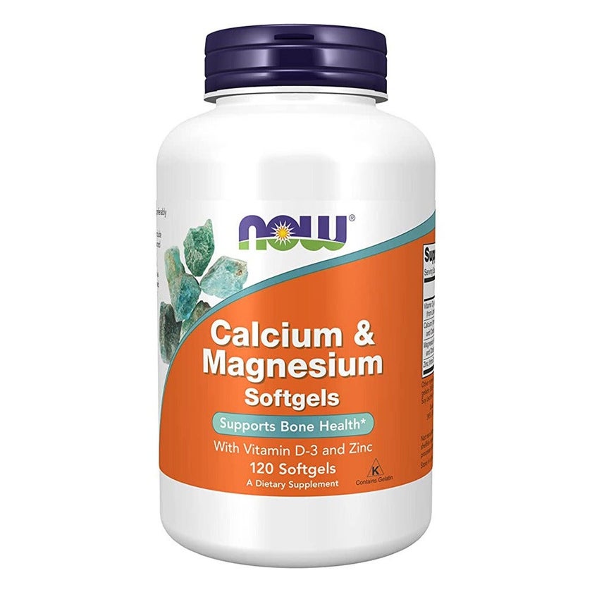 Now Calcium & Magnesium Softgels, Pack of 120's