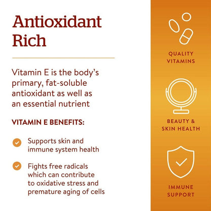 Now Vitamin E Liquid Drops, Plant Derived, For Antioxidant Support 30ml