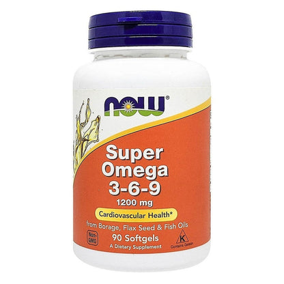Now Super Omega 3-6-9 Fish Oil Softgels, Pack of 90's