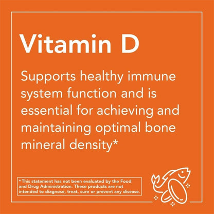 Now High Potency Vitamin D3 1000IU Softgels, Pack of 180’s