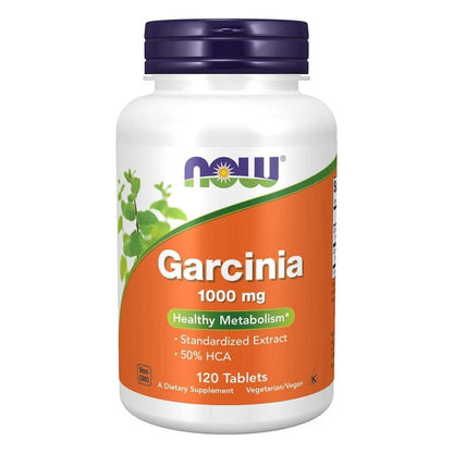 Now Garcinia 1000mg Vegetarian Tablets For Healthy Metabolism, Pack of 120's