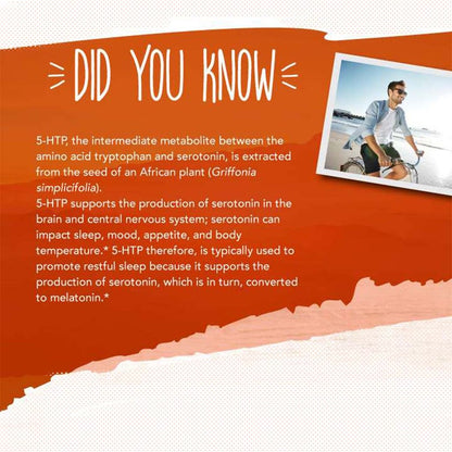 Now 5-HTP 100mg Vegetarian Capsules For Positive Mood & Neurotransmitter Support, Pack of 60's