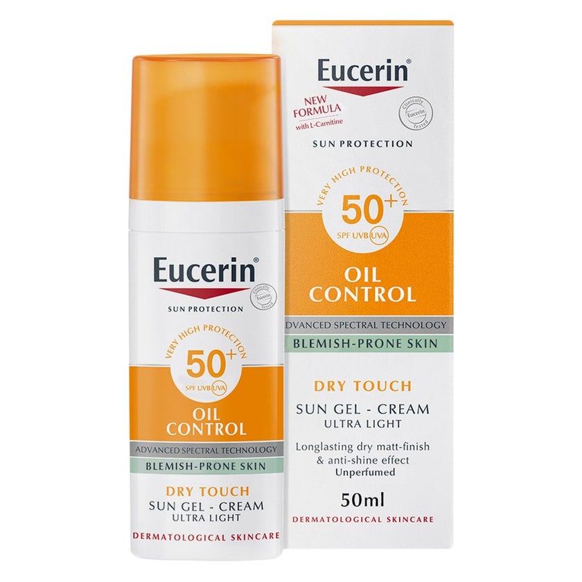 Eucerin Oil Control SPF 50+ Dry Touch Sunscreen Gel Cream 50ml