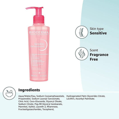 Bioderma Sensibio Soothing Micellar Cleansing Foaming Gel For Sensitive Skin