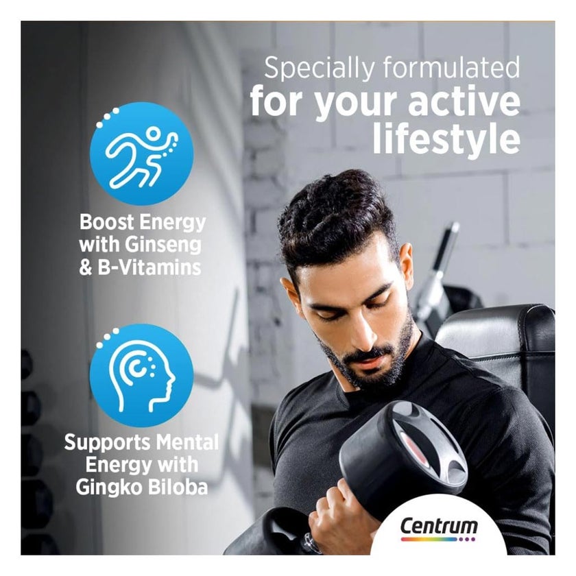 Centrum Energy Multivitamin Supplement Tablets, Pack of 30's