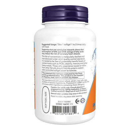 Now Ultra Omega 3 1000mg Fish Oil Softgels, Pack of 90's