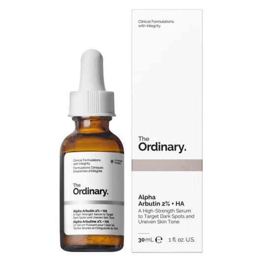 The Ordinary Alpha Arbutin 2% & Hyaluronic Acid Water Based Face Serum For Uneven Skin Tone 30ml