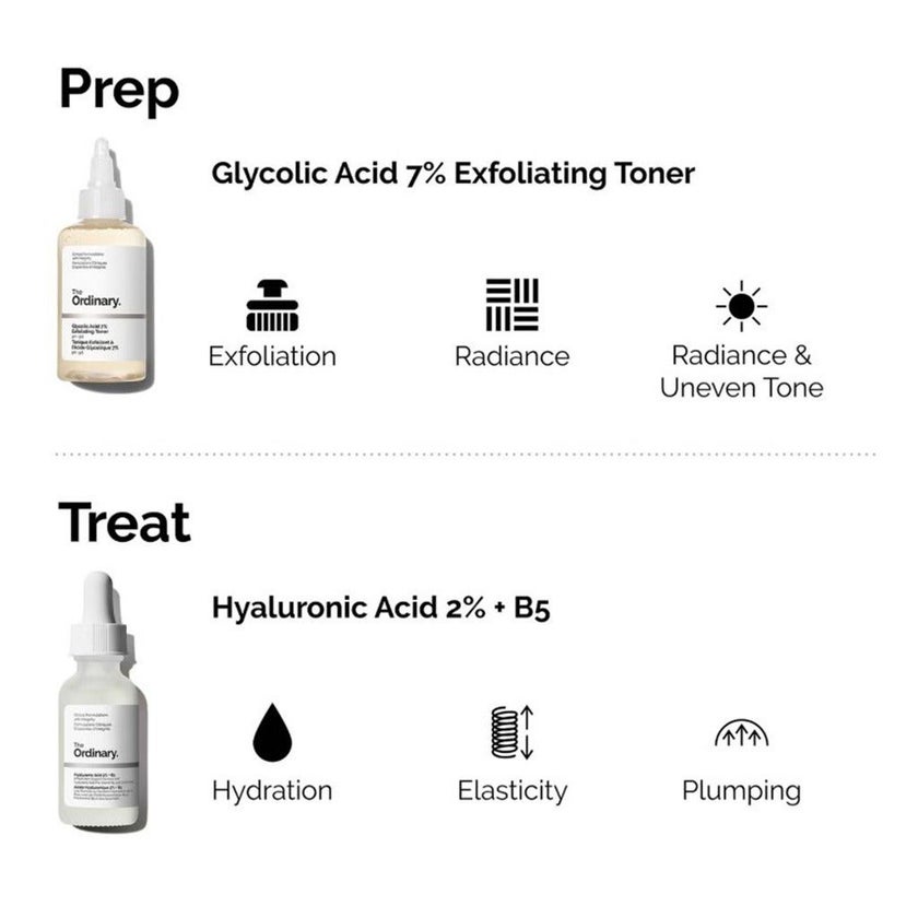 The Ordinary Glycolic Acid 7% Exfoliating Facial Toner For Even Skin Tone 240ml