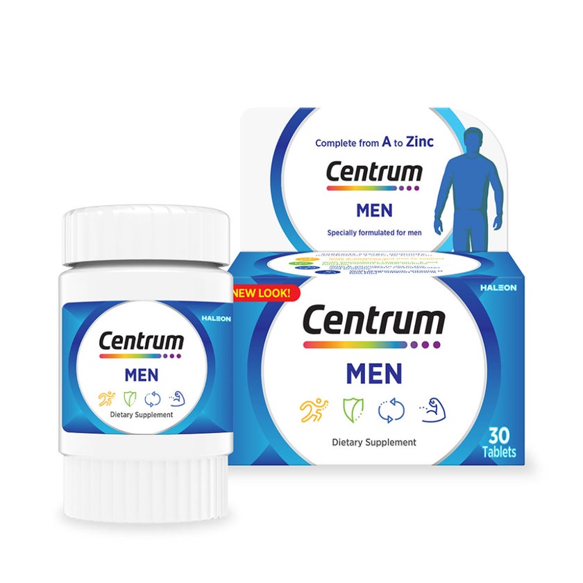 Centrum Men's Multivitamin Supplement Tablets, Pack of 30's