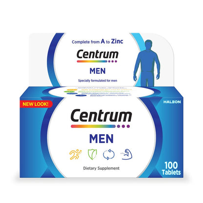 Centrum Men's Multivitamin Supplement Tablets, Pack of 100's