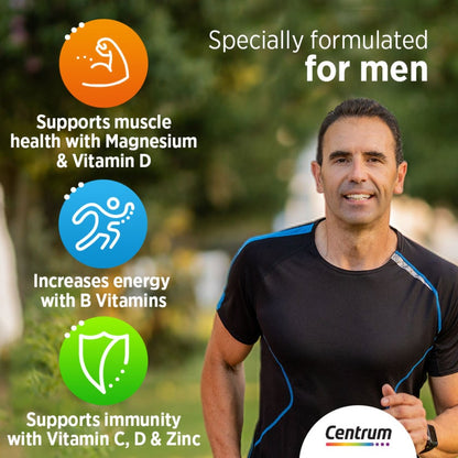 Centrum Men's Multivitamin Supplement Tablets, Pack of 100's