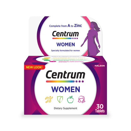 Centrum Women's Multivitamin Supplement Tablets, Pack of 30's