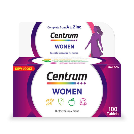 Centrum Women's Multivitamin Supplement Tablets, Pack of 100's