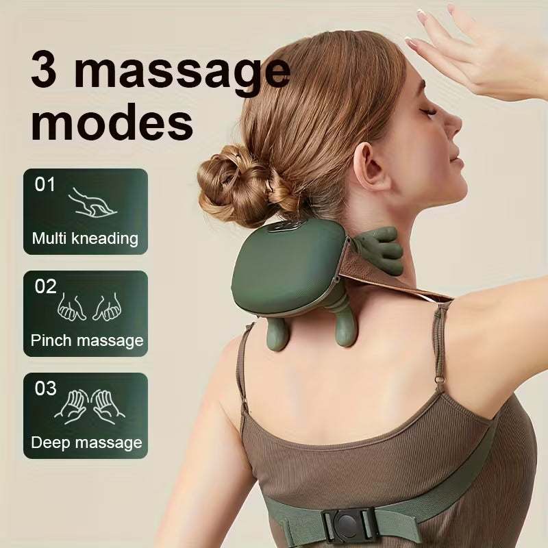 Smart Neck - Shoulder Massager with Heat, Deep Tissue Kneading Relief