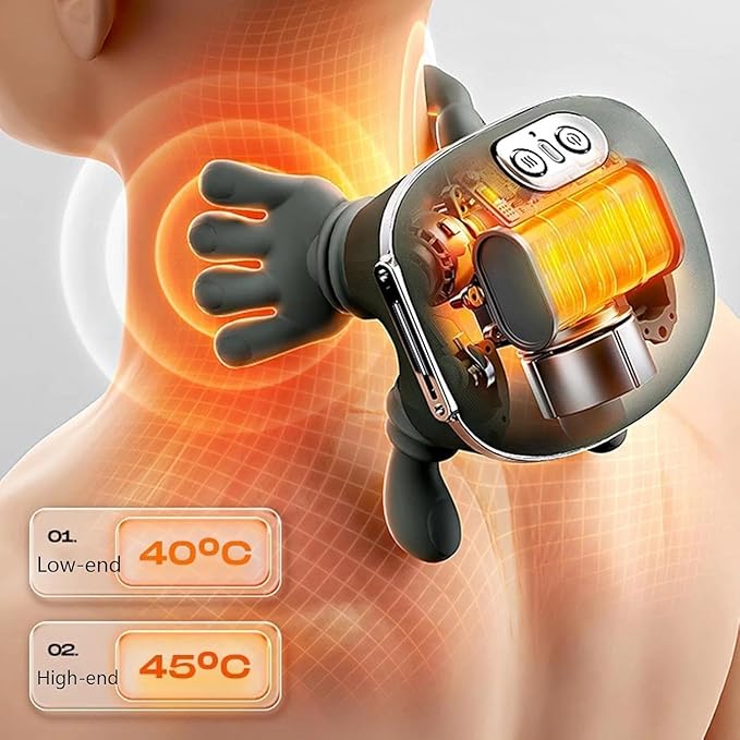 Smart Neck - Shoulder Massager with Heat, Deep Tissue Kneading Relief
