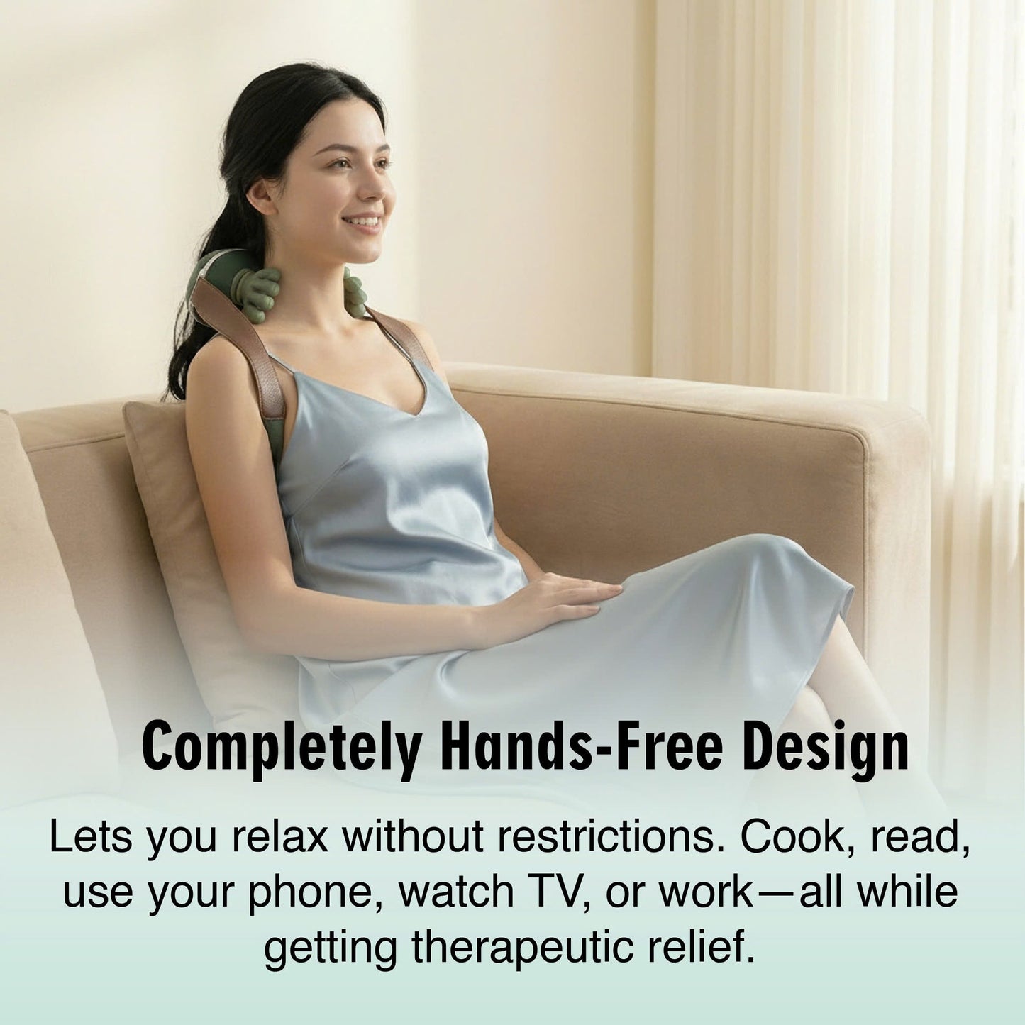 Smart Neck - Shoulder Massager with Heat, Deep Tissue Kneading Relief