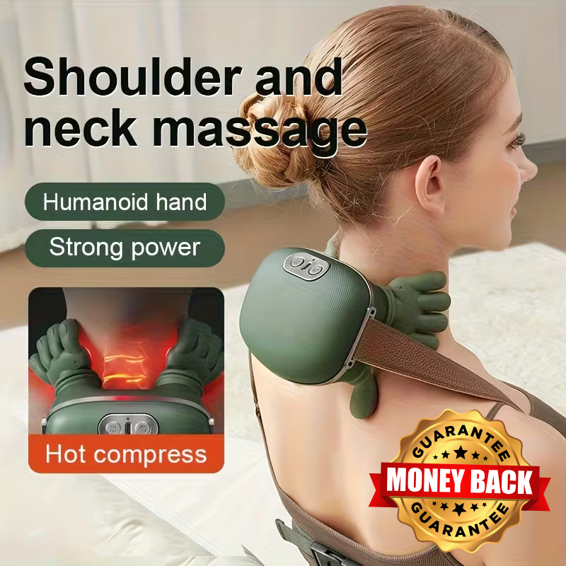 Smart Neck - Shoulder Massager with Heat, Deep Tissue Kneading Relief