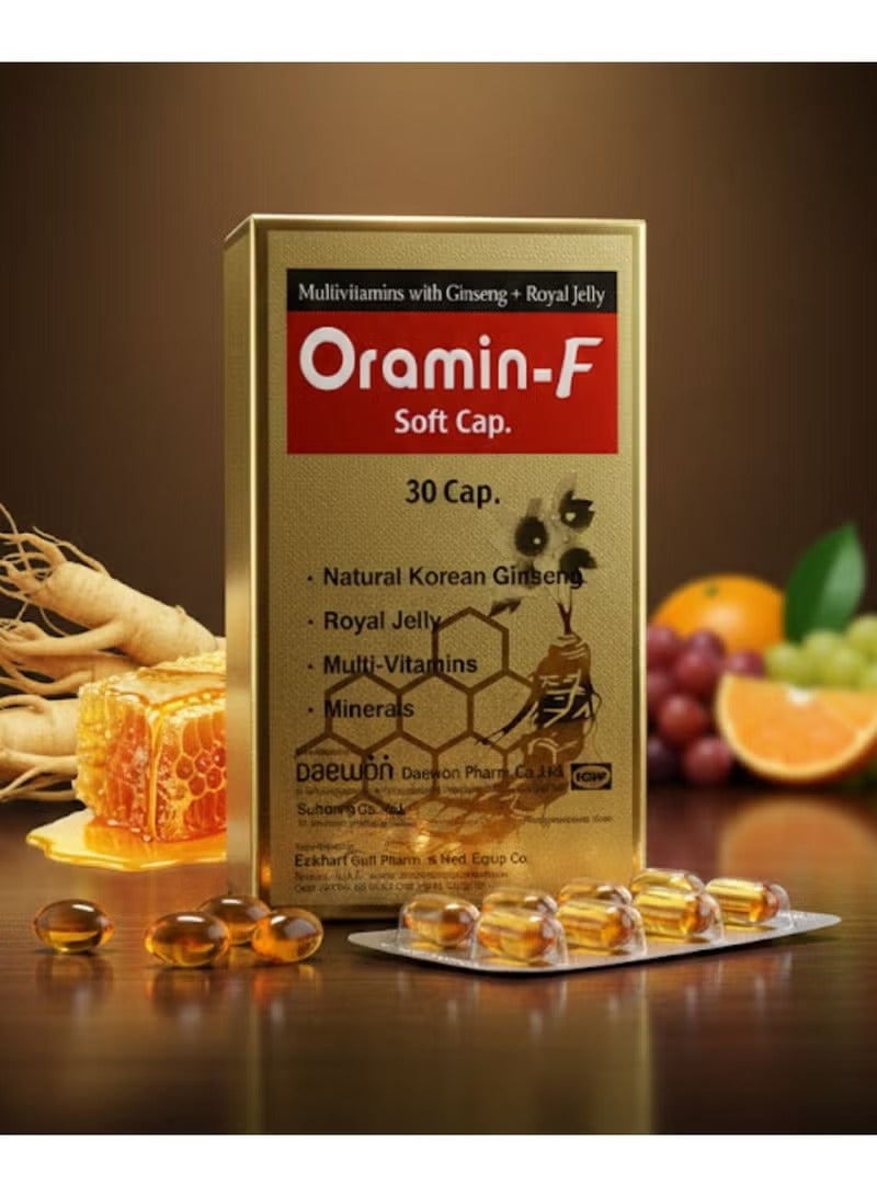 Oramin F – 30 Capsules – Multivitamin and Mineral Supplement for Overall Health & Vitality