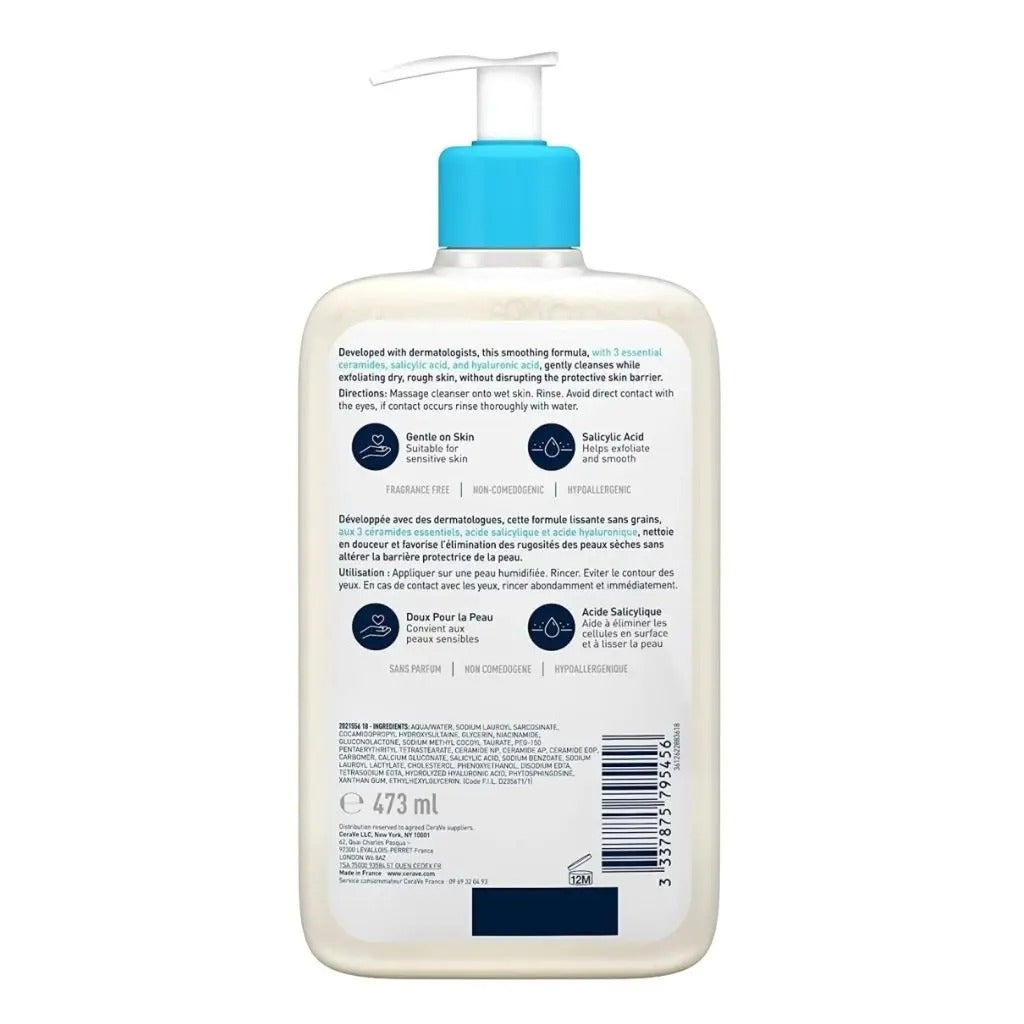 CeraVe SA Smoothing Cleanser With Salicylic Acid